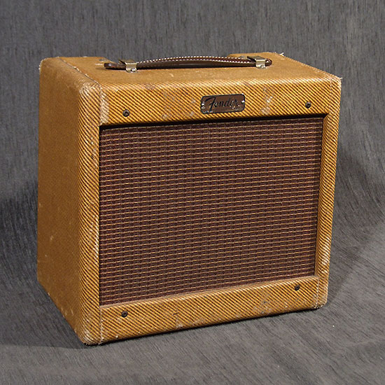 Fender Champ 5F1 Restauré (HP Condensateurs et poignée) Année 1960 