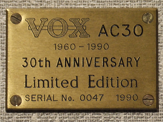 Vox AC30 1960-1990 30th Anniversary