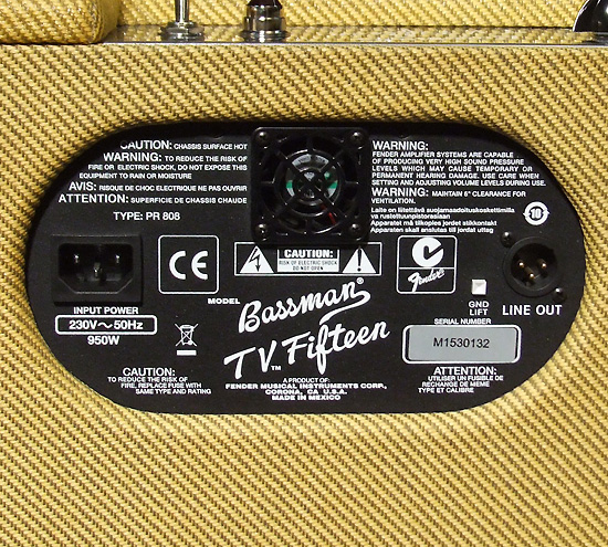 Fender Bassman TV Fifteen