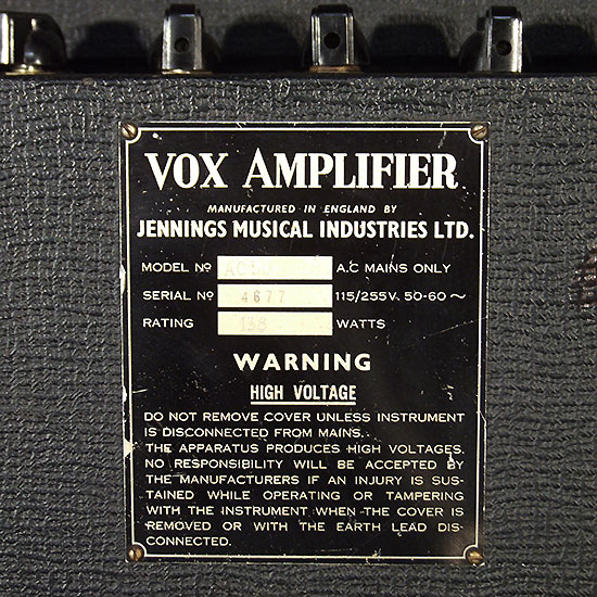 Vox AC 50 de 1964/65