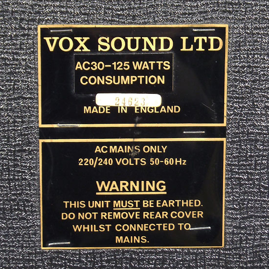 Vox AC 30 Fin 70