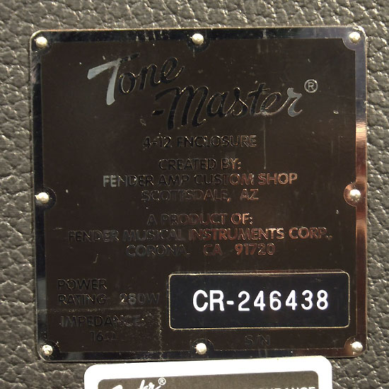 Fender Master 4x12