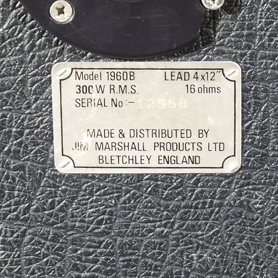 Marshall JCM 800 Lead 1960