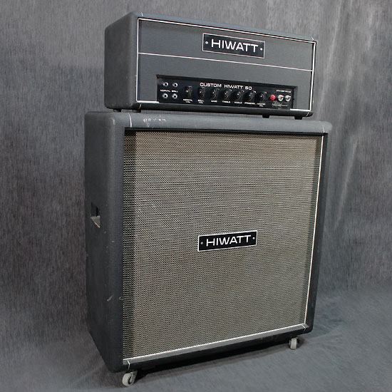 Hiwatt Custom 50 de 1972 Head DR504 Cabinet SE4122