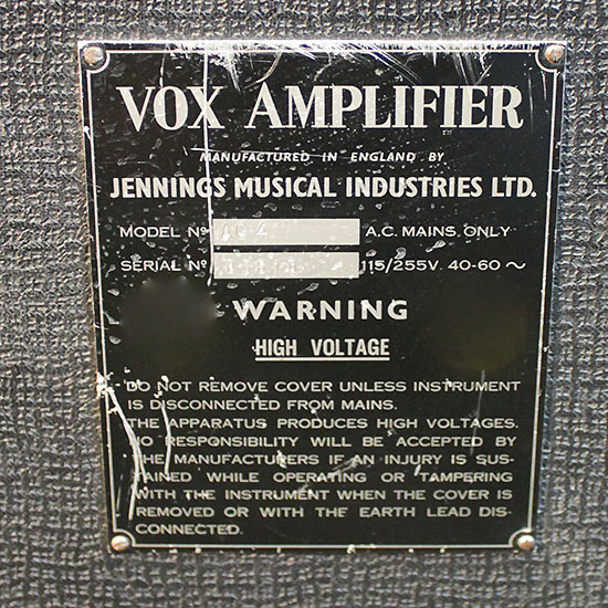 Vox AC4 JMI de 1963