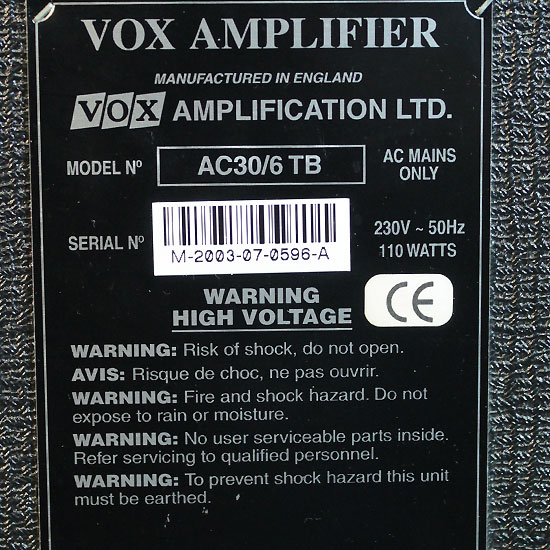 Vox AC30/6 TB