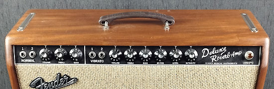 Fender 65 Deluxe Reverb Mahogany Cane FSR 2012 Ltd Edition avec housse et footswitch