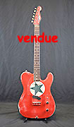 James Trussart Steelcaster Green Star Red over Cream