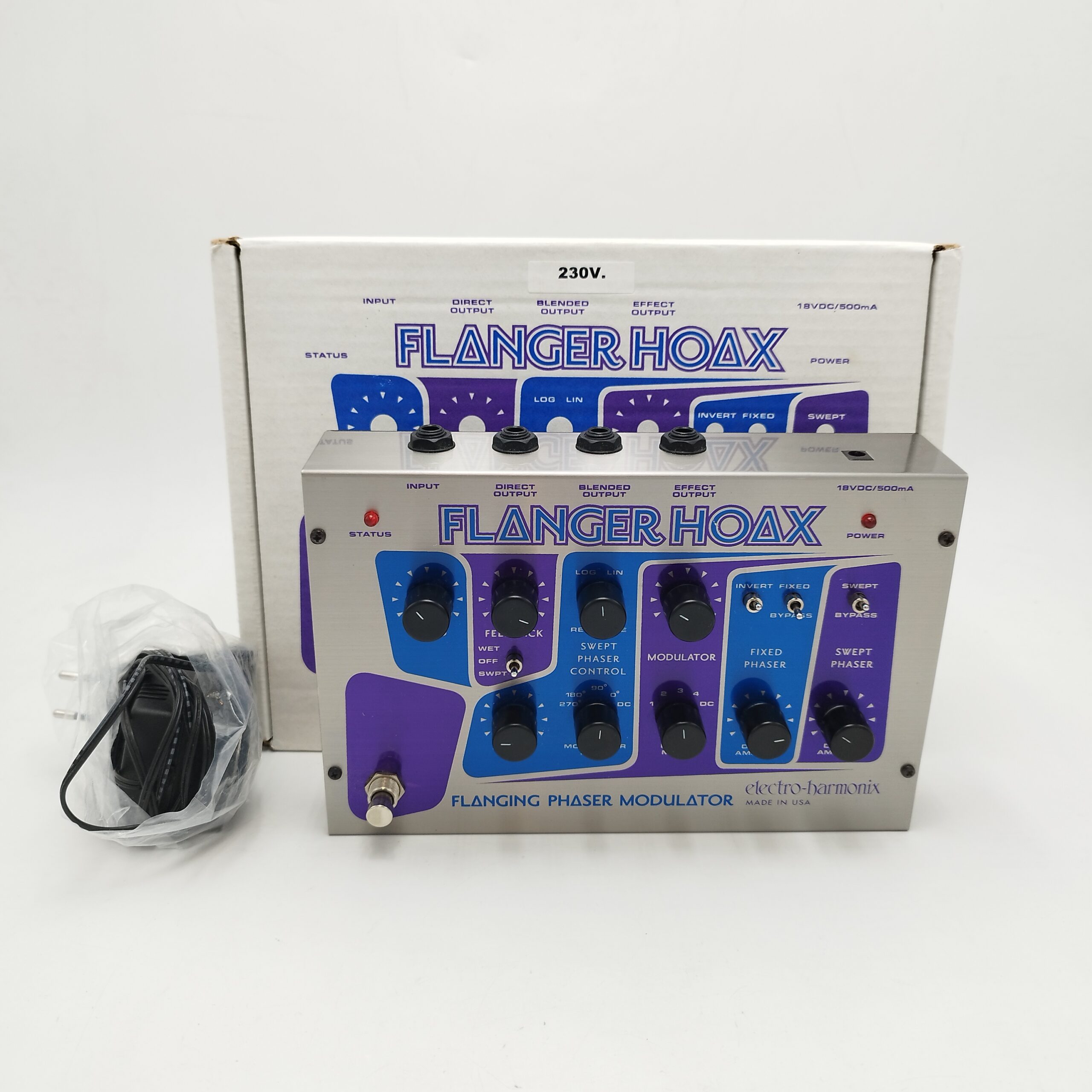 ELECTRO HARMONIX FLANGER HOAX AVEC ALIM – Guitare Village